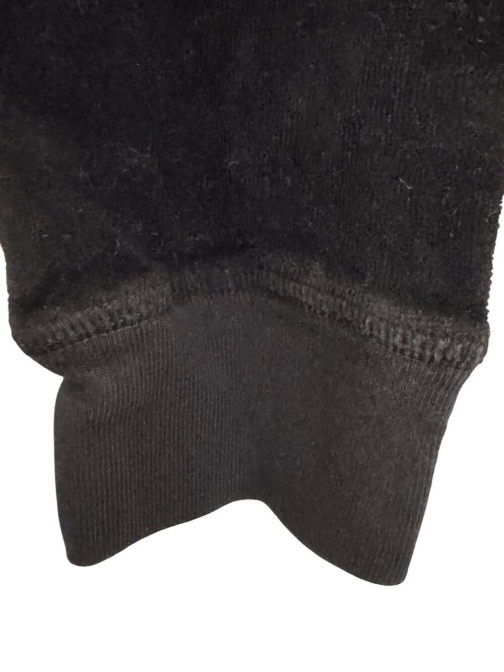 Y2K vintage Juicy Couture Black Velour Zip-Up Hoodie With Fron Size M - Picture 5 of 6